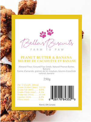 Bella's Biscuits- Peanut Butter & Banana